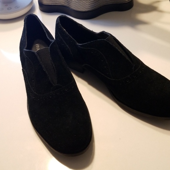 Franco Sarto Shoes - Franco Sarto Black Suede Oxfords